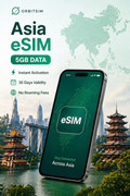 Asia eSIM - 5GB - 30 Days