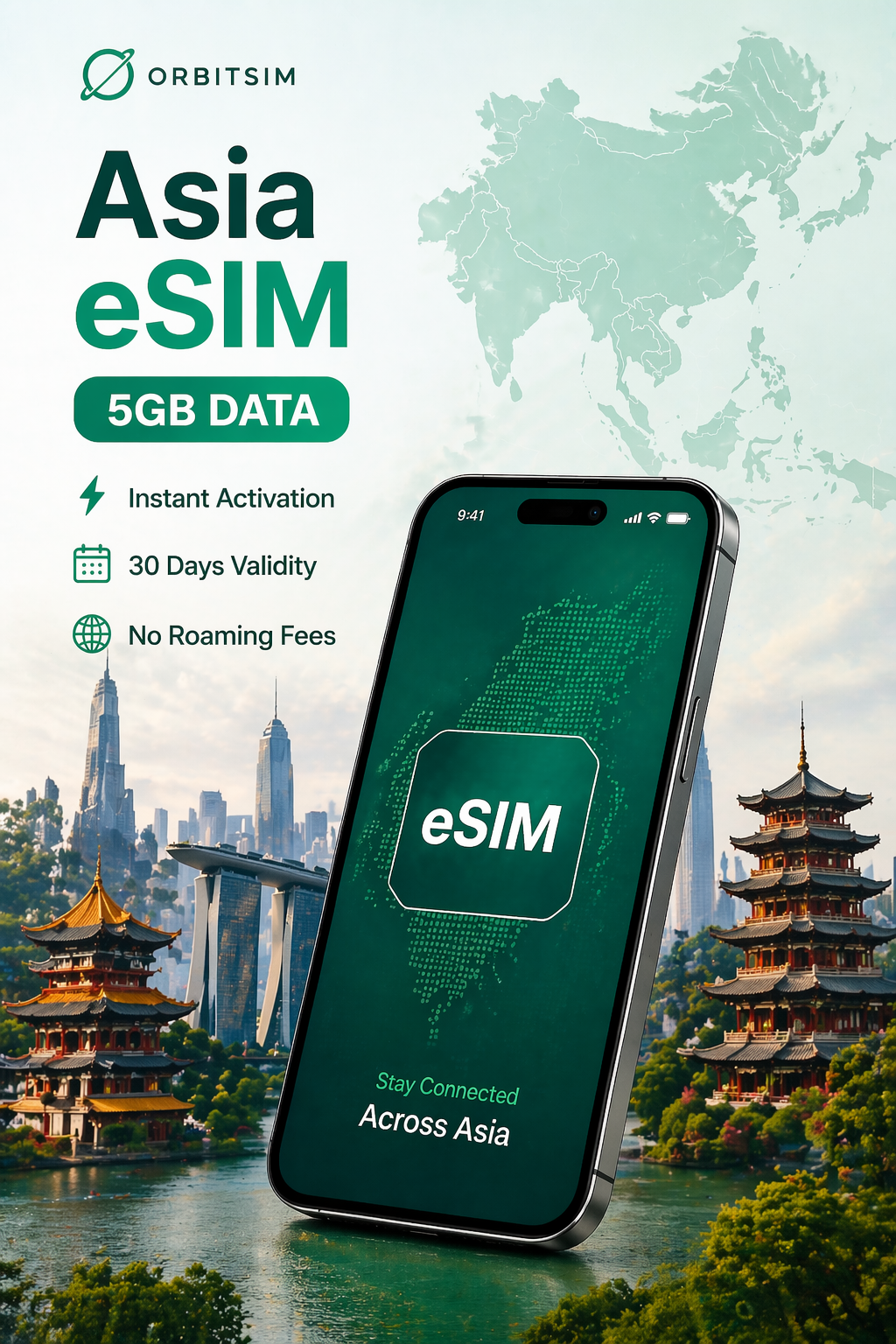 Asia eSIM - 5GB - 30 Days