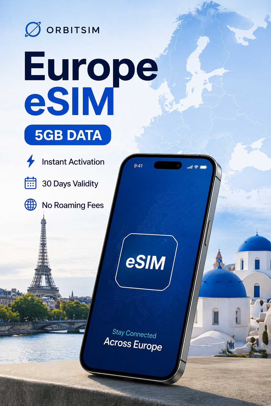 Europe eSIM - 5GB - 30 Days